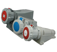 Настенная розетка 63A, 400V, 3P+PE, IP67 EZH-6343
