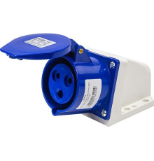 Силовая розетка 16А, 220В, 3 полюса, стационарная, e.socket.pro.3.16