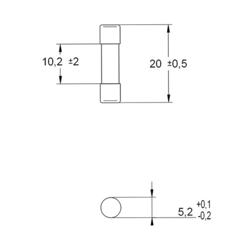 Мини-предохранитель CH 5x20 F 2,5A 250V ETI 6710021