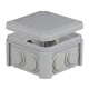 Распределительная коробка 90х90х52 мм, с сальниками, IP55, IB401 UNIKA PLANK PLK4010850