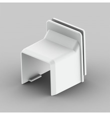 Соединитель переходящий для коробки LK 80x28 белого цвета; Серия LHD; ПВХ