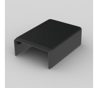 Заглушка LHD 40x20 черного цвета; Серия LHD; ПВХ