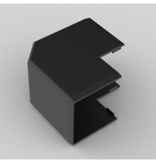 Угол наружный для LHD 40x40 черного цвета; Серия LHD; ПВХ