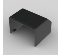 Заглушка LH 60x40 черного цвета; Серия LH; ПВХ