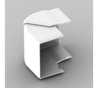 Угол наружный (регулируемый) для LH 60x40 белого цвета; Серия LH; ПВХ