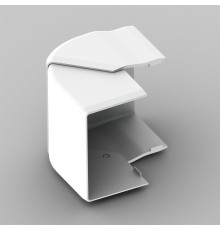 Угол наружный (регулируемый) для LH 60x40 белого цвета; Серия LH; ПВХ