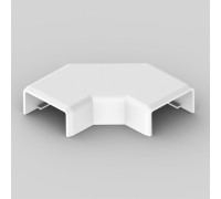 Угол плоский LHD 20x10 белого цвета; Серия LHD; ПВХ