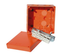 Коробка огнестойкая IP 66, керамическая клемма 5x6мм; класс Е90; размеры 126х126х77 мм