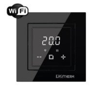 Программируемый терморегулятор с функцией WIFI, 16А, 3200Вт, IP21, +5...+40 С, цвет черный