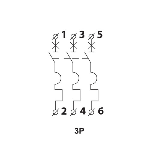 Модульный автоматический выключатель 32А 3р, B, 6kА, UTrust A0010210039