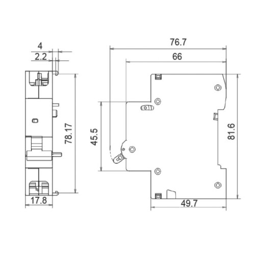 Независимый расцепитель с дополнительным контактом UTrust 110-400 V AC/DC A0010210116