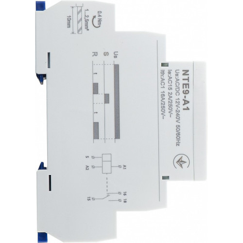 Реле задержки времени на включение NTE9-A1 AC/DC 12-240V A0010240001