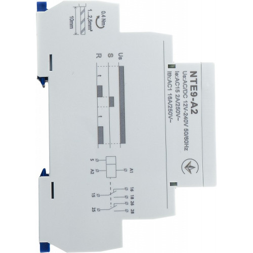 Реле задержки времени на включение NTE9-A2 AC/DC 12-240V A0010240002