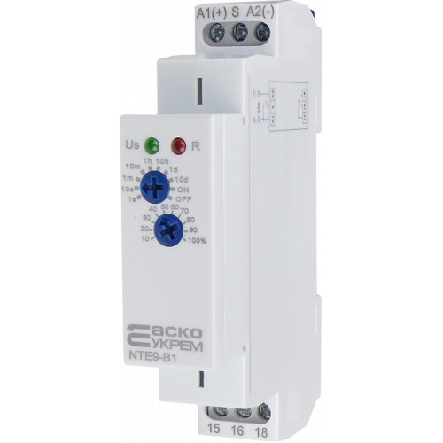 Реле задержки времени отключения NTE9-B1 AC/DC 12-240V A0010240003