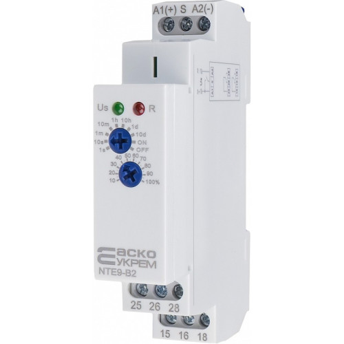 Реле задержки времени отключения NTE9-B2 AC/DC 12-240V A0010240004