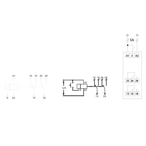 Реле задержки времени отключения NTE9-B2 AC/DC 12-240V A0010240004