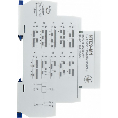 Реле времени многофункциональное NTE9-M1 AC/DC 12-240V A0010240005