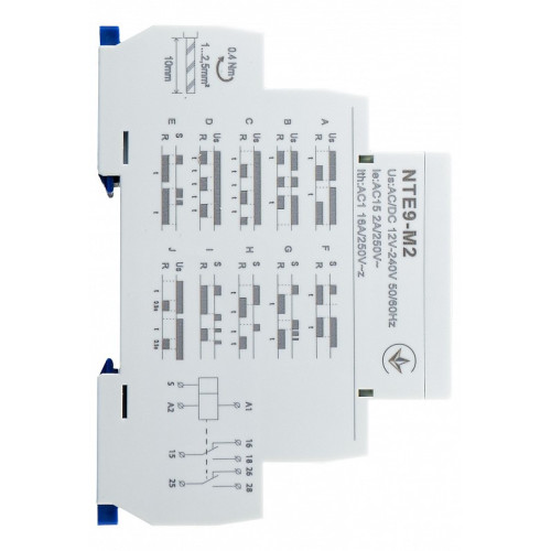 Реле времени многофункциональное NTE9-M2 AC/DC 12-240V A0010240006