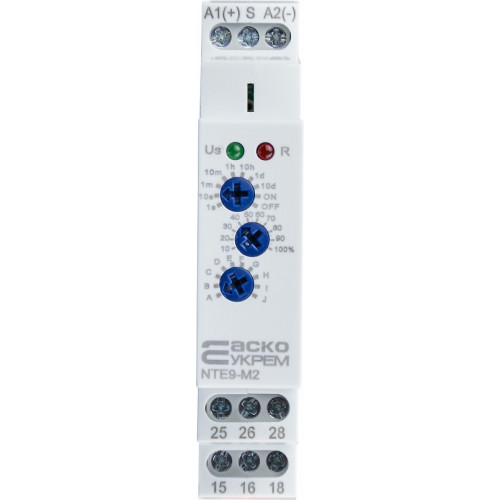 Реле времени асимметричного цикла NTE9-S1 AC/DC 12-240V A0010240007