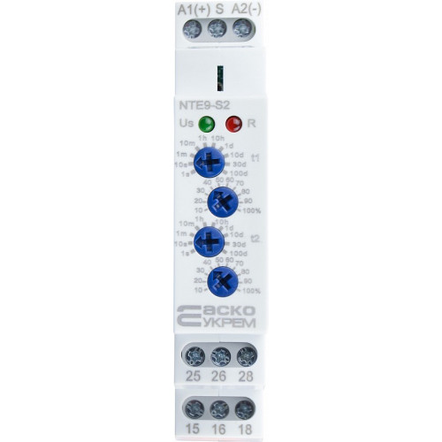 Реле времени асимметричного цикла NTE9-S2 AC/DC 12-240V A0010240008