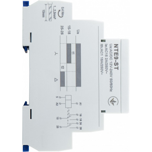Реле времени звезда/треугольник NTE9-ST AC/DC 12-240V A0010240010