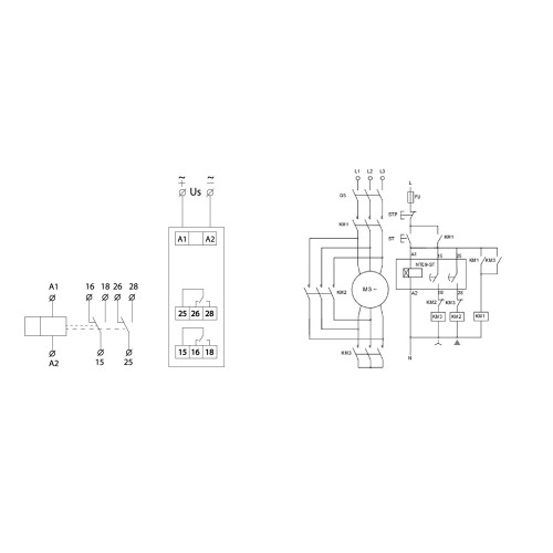 Реле времени звезда/треугольник NTE9-ST AC/DC 12-240V A0010240010