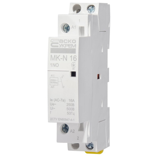Модульный контактор 16A 1P 220V, 1NO, MK-N A0040030020