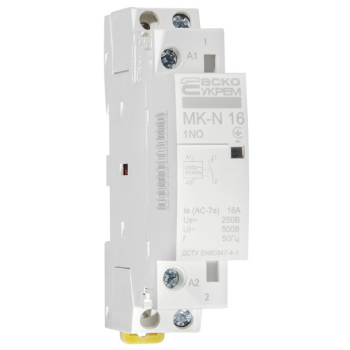 Модульный контактор 16A 1P 220V, 1NO, MK-N A0040030020