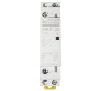 Модульный контактор 25A 1P 220V, 1NO, MK-N