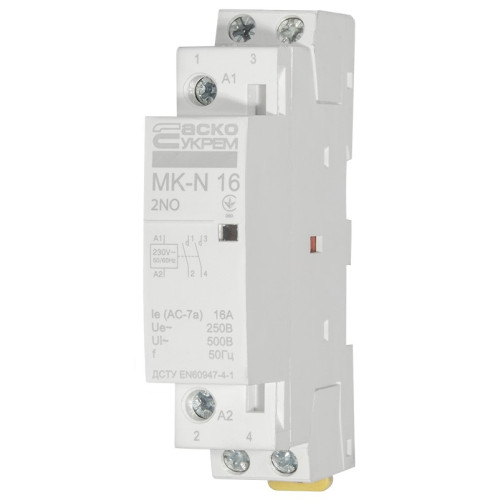 Модульный контактор 16A 2P 220V, 2NO, MK-N A0040030023