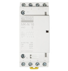 Модульный контактор 16A 4P 220V, 4NO, MK-N