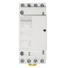 Модульный контактор 25A 4P 220V, 4NO, MK-N