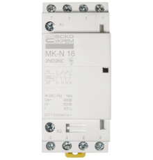 Модульный контактор 16A 4P 220V, 2NO+2NC, MK-N