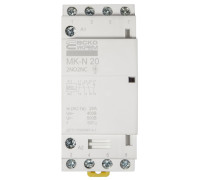 Модульный контактор 20A 4P 220V, 2NO+2NC, MK-N