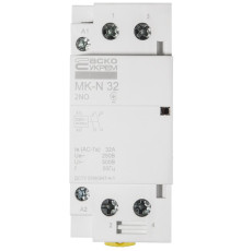 Модульный контактор 32A 2P 220V, 2NO, MK-N