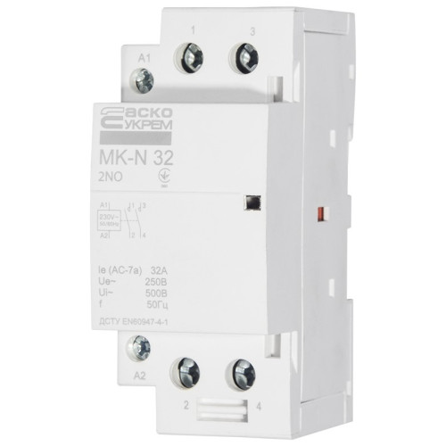 Модульный контактор 32A 2P 220V, 2NO, MK-N A0040030031