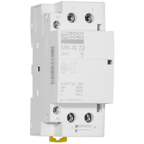 Модульный контактор 32A 2P 220V, 2NO, MK-N A0040030031