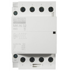 Модульный контактор 32A 4P 220V, 4NO, MK-N
