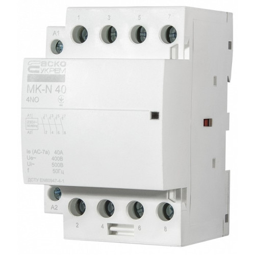 Модульный контактор 40A 4P 220V, 4NO, MK-N A0040030033