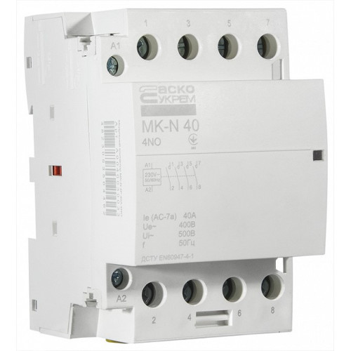 Модульный контактор 40A 4P 220V, 4NO, MK-N A0040030033