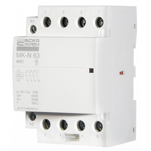 Модульный контактор 63A 4P 220V, 4NO, MK-N A0040030034