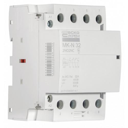 Модульный контактор 32A 4P 220V, 2NO+2NC, MK-N A0040030035
