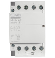 Модульный контактор 40A 4P 220V, 2NO+2NC, MK-N