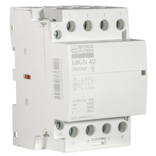 Модульный контактор 40A 4P 220V, 2NO+2NC, MK-N A0040030036