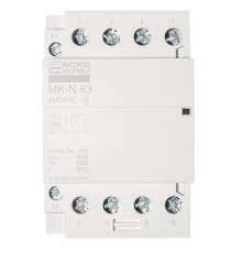 Модульный контактор 63A 4P 220V, 2NO+2NC, MK-N