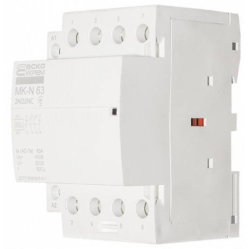 Модульный контактор 63A 4P 220V, 2NO+2NC, MK-N A0040030037