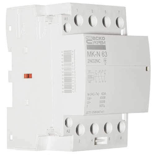Модульный контактор 63A 4P 220V, 2NO+2NC, MK-N A0040030037