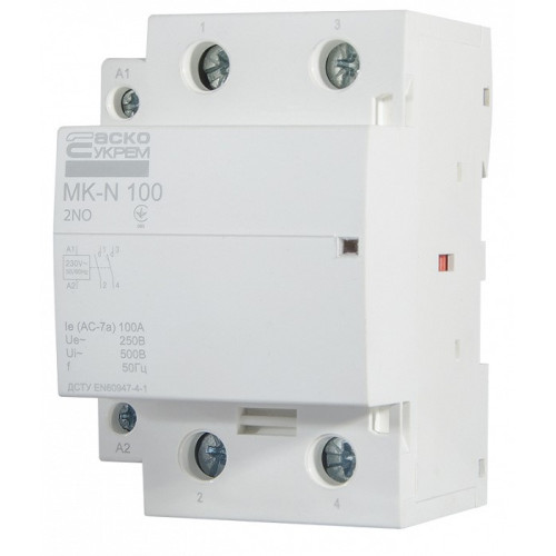 Модульный контактор 100A 2P 220V, 2NO, MK-N A0040030038
