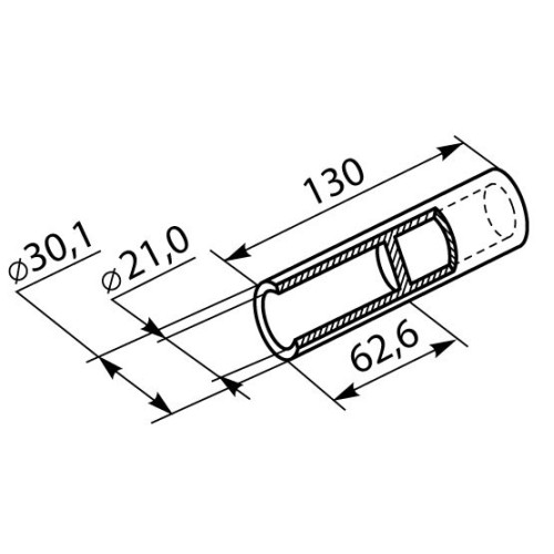 Гильза алюминиевая 240 мм кв, GL-240 A00600800031