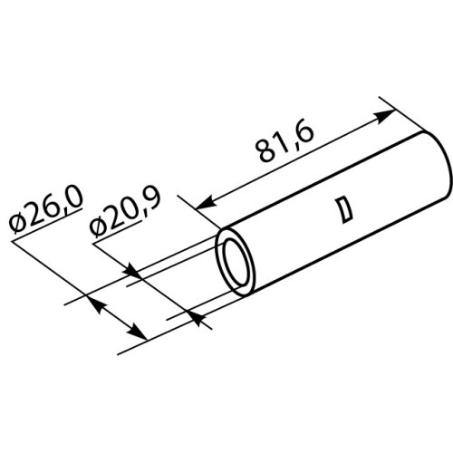 Гильза медная луженая 240 мм кв, GT-240 A0060080015